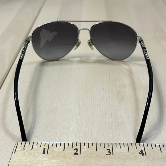 Burberry 3089 Silver & Black Aviator Sunglasses FRAMES ONLY - Picture 15 of 16